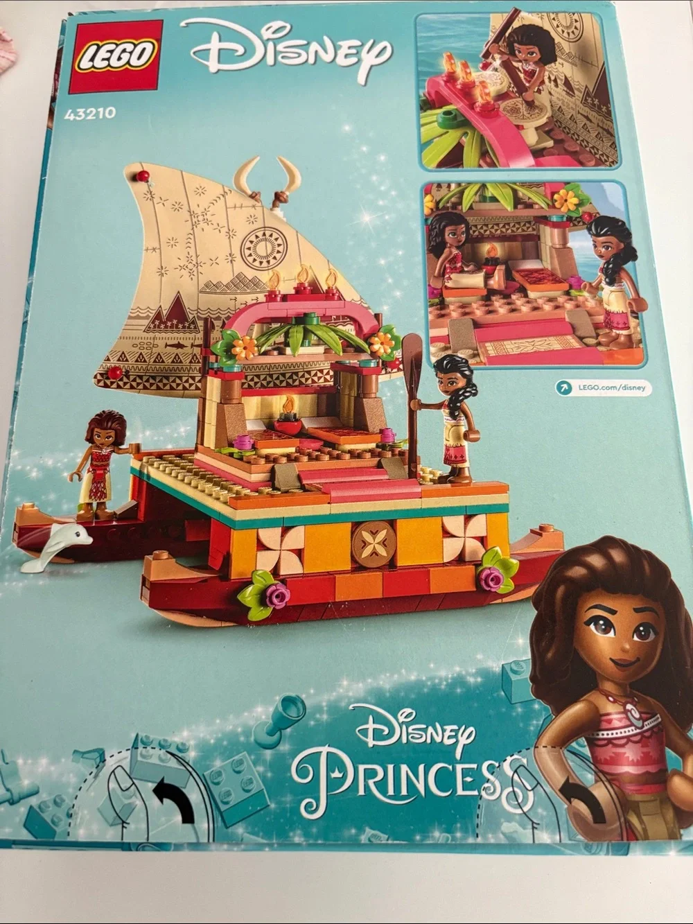 New LEGO Disney Princess Moana's Wayfinding Boat 43210 Catamaran Sina Sealed NIB